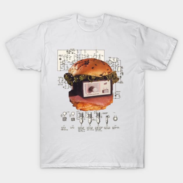 Radio burger retro T-Shirt by reesea